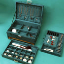 Porta Jóias Personalizado Vintage com 3 camadas. Grande capacidade de armazenamento, ideal para organizar anéis, colares e brincos. Caixa de joias elegante em veludo, também serve como estojo de transporte para viagens. Compre agora!