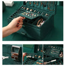 Porta Jóias Personalizado Vintage com 3 camadas. Grande capacidade de armazenamento, ideal para organizar anéis, colares e brincos. Caixa de joias elegante em veludo, também serve como estojo de transporte para viagens. Compre agora!